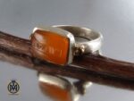 انگشتر عقیق یمن مردانه با حکاکی شرف الشمس استاد ضابطی- کد 8243 - تصویر 6