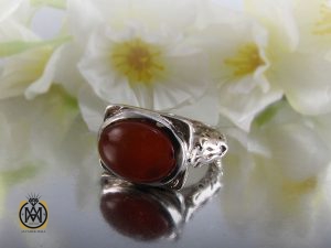 00 انگشتر عقیق یمن مردانه - کد 8297 - تصویر 6