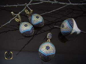 00 سرویس نقره زنانه طرح بهگل - کد 7040 - تصویر 9
