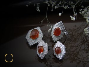 00 سرویس عقیق زنانه طرح کیانا - کد 7046 - تصویر 9
