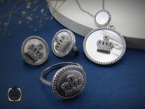 سرویس صدف زنانه طرح مهوش - کد 7048 - تصویر 8