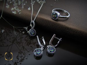 00 سرویس توپار هفت رنگ زنانه طرح ناهيد - کد 7049 - تصویر 9