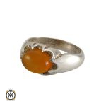 1 انگشتر عقیق یمن مردانه حکاکی شرف الشمس - کد 8231