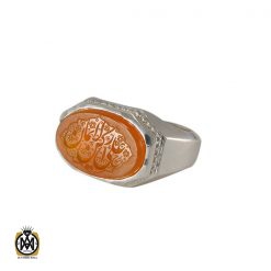 انگشتر عقیق یمن مردانه با حکاکی علی رکن الایمان - کد 8278 انگشتر عقیق یمن مردانه با حکاکی علی رکن الایمان - کد 8278
