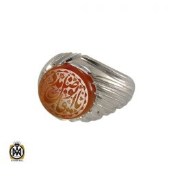 انگشتر عقیق یمن مردانه با حکاکی یا ابوفاضل مددی - کد 8282 انگشتر عقیق یمن مردانه با حکاکی یا ابوفاضل مددی - کد 8282