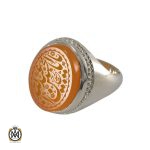 انگشتر عقیق یمن با حکاکی یا اباعبدالله الحسین - کد 8290