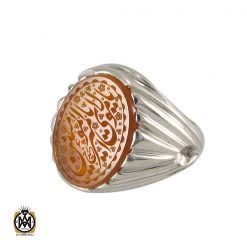 انگشتر عقیق یمن با حکاکی یا مولای یا امیرالمومنین - کد 8291 انگشتر عقیق یمن با حکاکی یا مولای یا امیرالمومنین - کد 8291