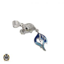 مدال میناکاری زنانه طرح ماهی - کد 3017 مدال میناکاری زنانه طرح ماهی - کد 3017
