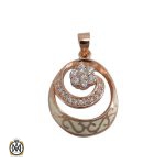 مدال نقره زنانه طرح مهرسا - کد 3036