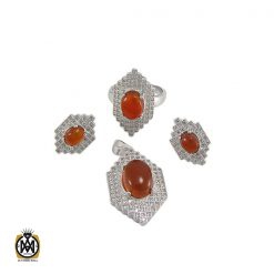 سرویس عقیق زنانه طرح کیانا - کد 7046 سرویس عقیق زنانه طرح کیانا - کد 7046
