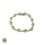 دستبند زبرجد زنانه طرح شكوه - کد 1037