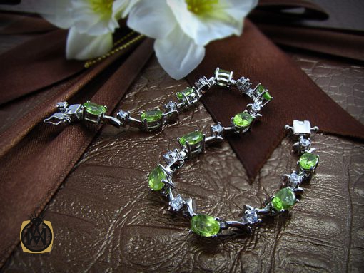 دستبند زبرجد زنانه طرح بهاره - کد 1030 - تصویر 6