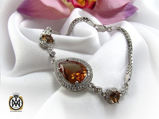 دستبند زولتنایت زنانه طرح گلشن - کد 1051 - تصویر 6