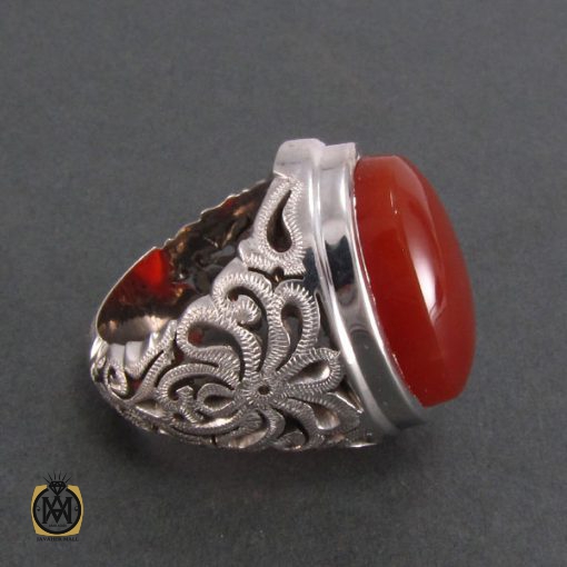 انگشتر عقیق یمن مردانه مرغوب - کد 8211 - تصویر 3