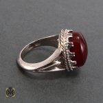 2 انگشتر عقیق یمن مردانه - کد 8213 - تصویر 2