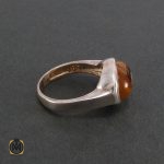 2 انگشتر عقیق باباقوری طرح صفوی مردانه - کد 8220 - تصویر 3