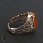 2 انگشتر عقیق یمن مردانه - کد 8227 - تصویر 3