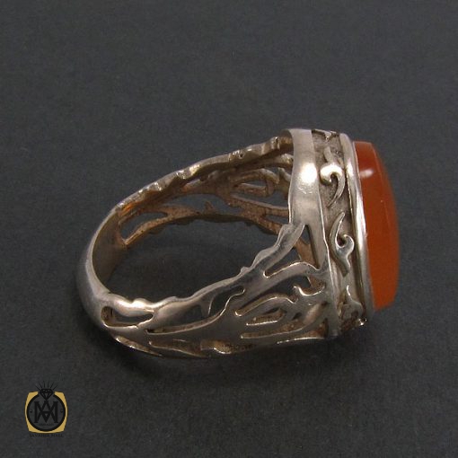 انگشتر عقیق یمن مردانه - کد 8227 - تصویر 3