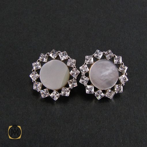 گوشواره نقره زنانه طرح ویانا - کد 5027 - تصویر 3