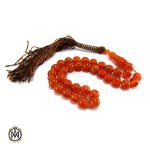 تسبیح 33 دانه کهربا پودری - کد 4105 - تصویر 2