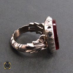 انگشتر عقیق خراسانی مرغوب مردانه با حکاکی یا صاحب الزمان - کد 8238 انگشتر عقیق خراسانی مرغوب مردانه با حکاکی یا صاحب الزمان - کد 8238