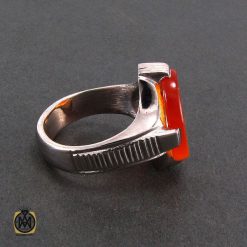 انگشتر عقیق یمن مردانه با حکاکی یا نفس خیر المرسلین - کد 8241 انگشتر عقیق یمن مردانه با حکاکی یا نفس خیر المرسلین - کد 8241