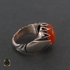انگشتر عقیق یمن مردانه با حکاکی سوره کوثر - کد 8255 انگشتر عقیق یمن مردانه با حکاکی سوره کوثر - کد 8255