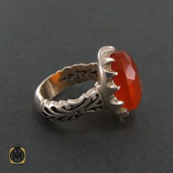 انگشتر عقیق یمن مردانه با حکاکی یا علی ابن ابیطالب - کد 8260 انگشتر عقیق یمن مردانه با حکاکی یا علی ابن ابیطالب - کد 8260