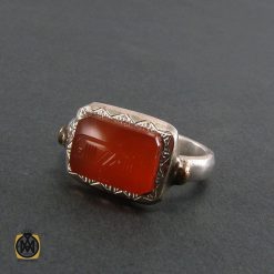 انگشتر عقیق یمن مردانه با حکاکی شرف الشمس استاد ضابطی - کد 8262 انگشتر عقیق یمن مردانه با حکاکی شرف الشمس استاد ضابطی - کد 8262