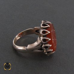 انگشتر عقیق یمن مردانه با حکاکی علی ابن موسی الرضا المرتضی - کد 8263 انگشتر عقیق یمن مردانه با حکاکی علی ابن موسی الرضا المرتضی - کد 8263