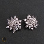 2 گوشواره نقره زنانه طرح مایسا - کد 5033 - تصویر 3