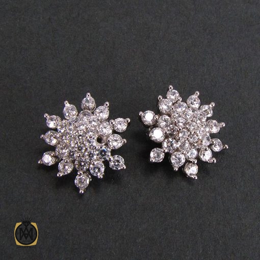 گوشواره نقره زنانه طرح مایسا - کد 5033 - تصویر 3