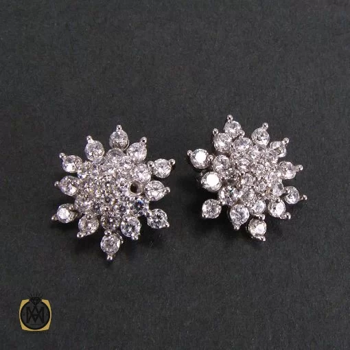 گوشواره نقره زنانه طرح مایسا - کد 5033 - تصویر 3