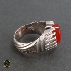 انگشتر دور چنگ عقیق یمن مردانه - کد 8300 انگشتر دور چنگ عقیق یمن مردانه - کد 8300