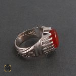 انگشتر عقیق یمن مردانه - کد 8304 - تصویر 2