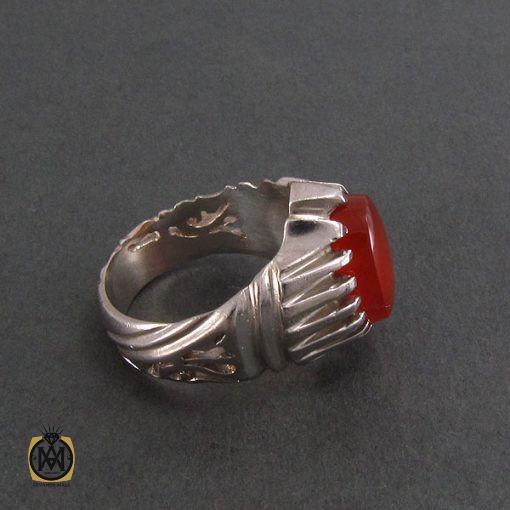 انگشتر عقیق یمن مردانه - کد 8304 - تصویر 2