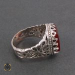 2 انگشتر عقیق قرمز مردانه - کد 8317 - تصویر 2