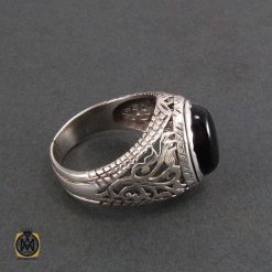 انگشتر عقیق سیاه اصل مردانه - کد 8320 انگشتر عقیق سیاه اصل مردانه - کد 8320