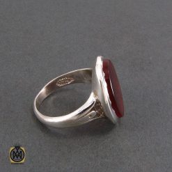 انگشتر عقیق قرمز مردانه - کد 8322 انگشتر عقیق قرمز مردانه - کد 8322