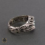 انگشتر نقره مردانه با نگین توپاز - کد 8175 - تصویر 2