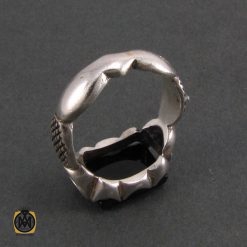 انگشتر عقیق سیاه مردانه - کد 8328 انگشتر عقیق سیاه مردانه - کد 8328