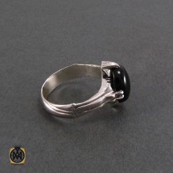 انگشتر عقیق سیاه مردانه - کد 8351 انگشتر عقیق سیاه مردانه - کد 8351