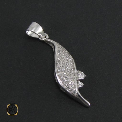 مدال نقره زنانه طرح ياسمن - کد 3020 - تصویر 2