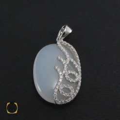 مدال چشم گربه زنانه طرح ساغر - کد 3027 مدال چشم گربه زنانه طرح ساغر - کد 3027