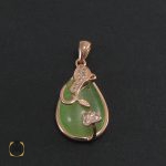 2 مدال چشم گربه زنانه طرح فرانک - کد 3029 - تصویر 2
