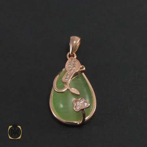 مدال چشم گربه زنانه طرح فرانک - کد 3029 - تصویر 2