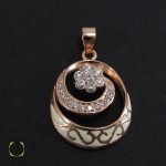 مدال نقره زنانه طرح مهرسا - کد 3036 - تصویر 2