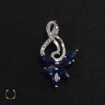 2 مدال نقره زنانه طرح مارینا- کد 3040 - تصویر 2