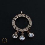 2 مدال نقره زنانه طرح بولگاری - کد 3042 - تصویر 2