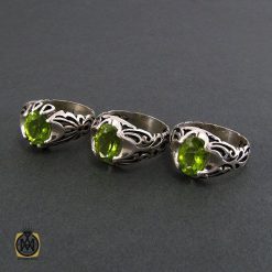 انگشتر نقره مردانه با نگین زبرجد - کد 8183 انگشتر نقره مردانه با نگین زبرجد - کد 8183